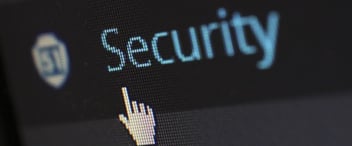 Mauszeiger zeigt auf das Wort Security.