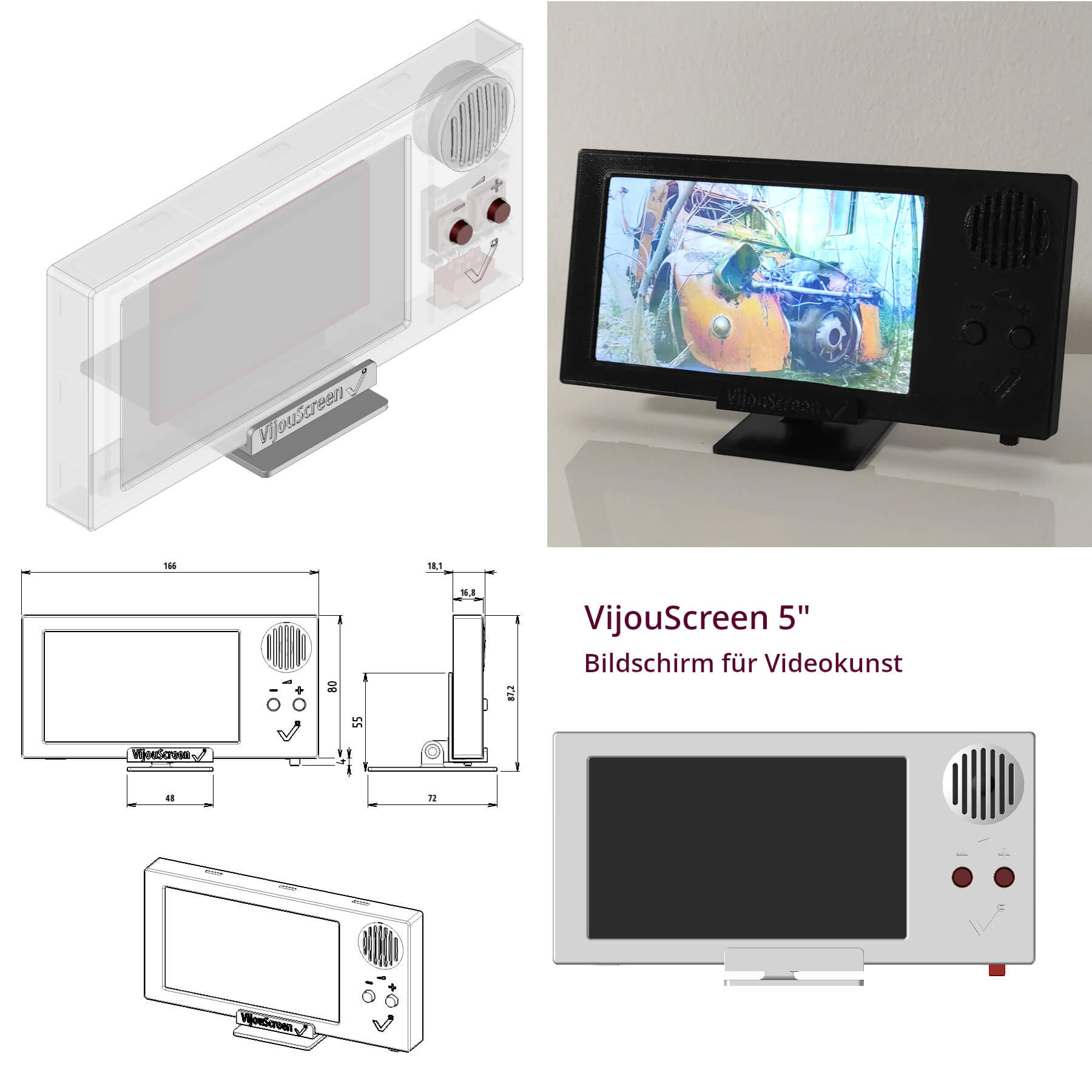 Arbeitsprobe von Freelancer 306. Ein Bildschirm für Videokunst.
