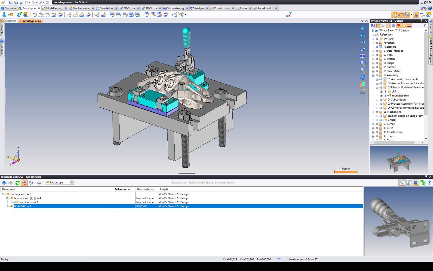 Screenshot von TopSolid'Design.