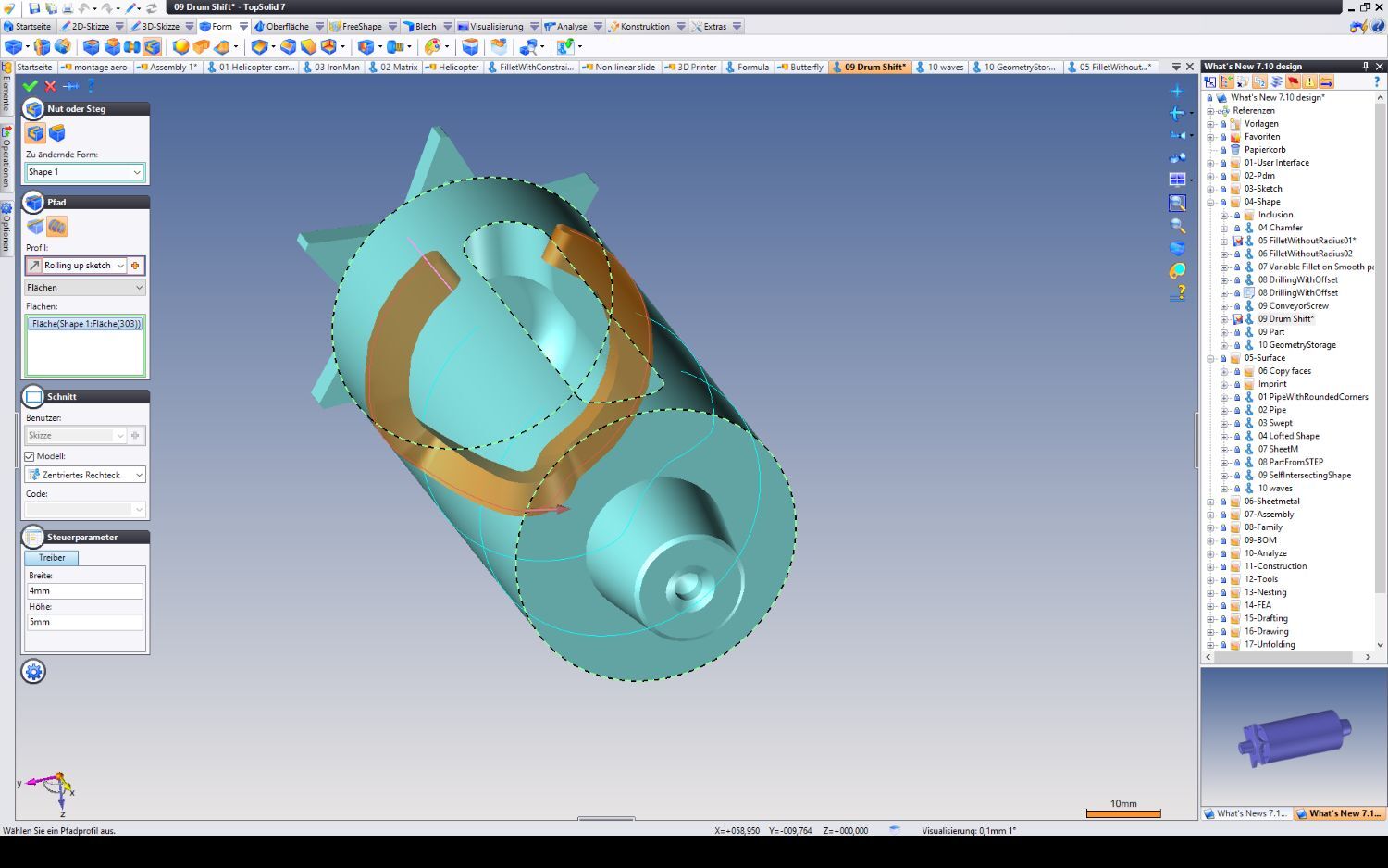 Screenshot von TopSolid'Design.