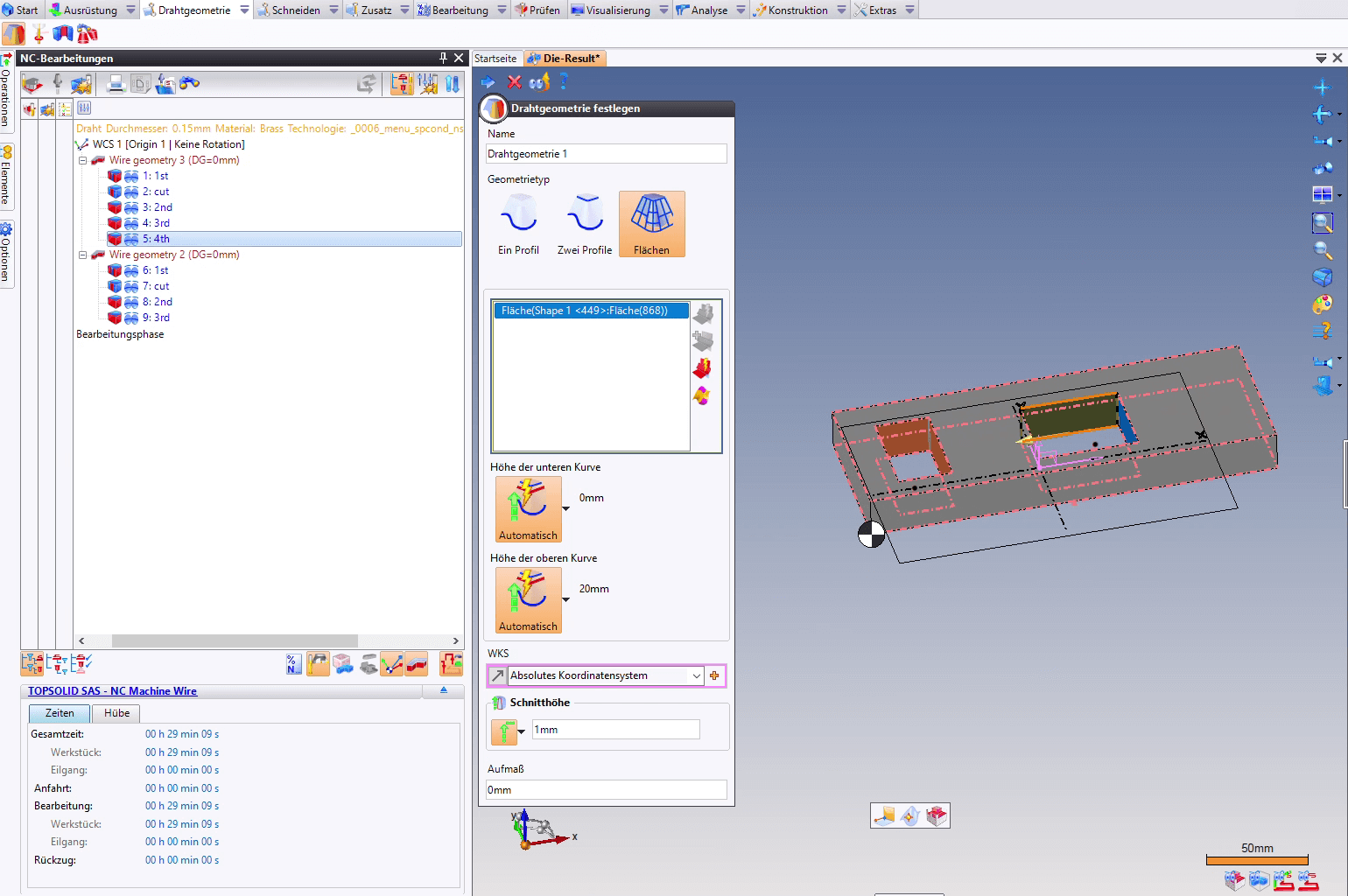 Screenshot von TopSolid'Wire.