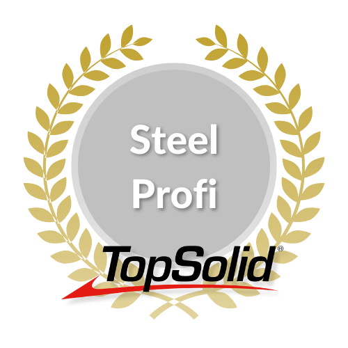 Icon vom Steel Profi Zertifikat. Icon vom Steel Profi Zertifikat.