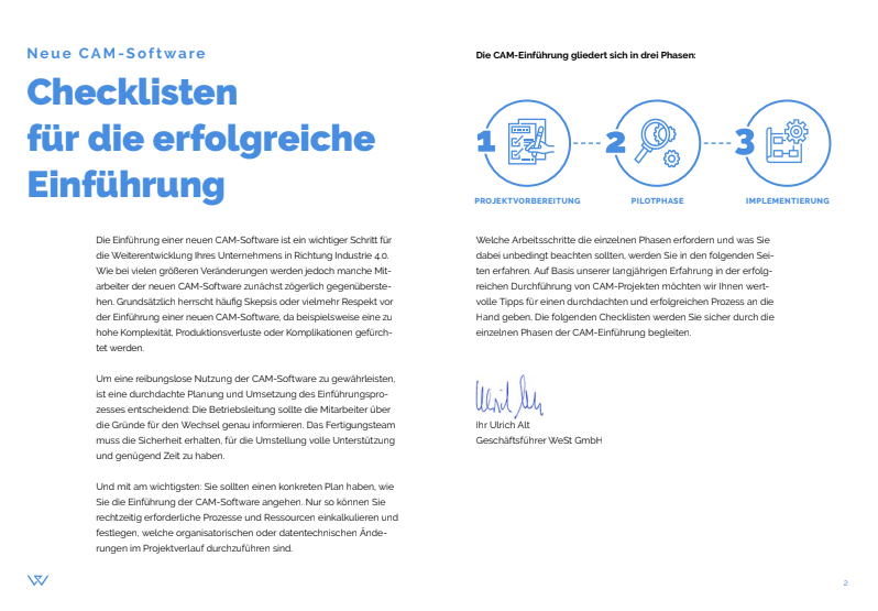 Inhalt Whitepaper Einführung CAM-Software