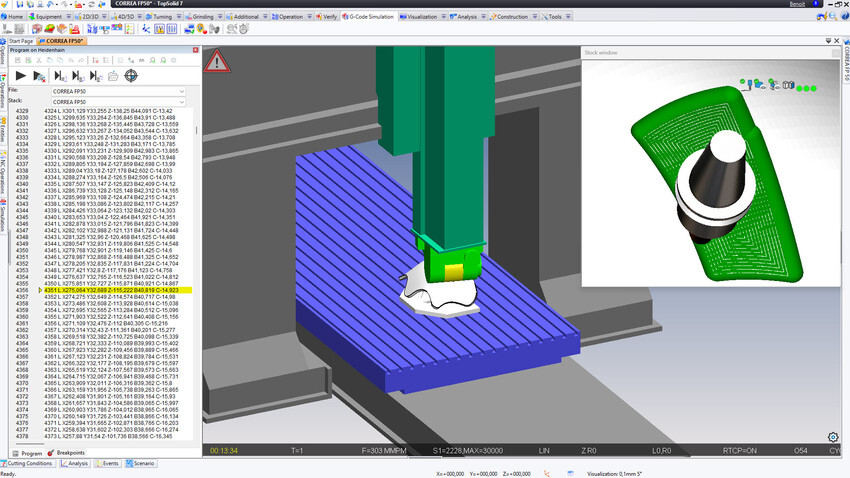 Screenshot von TopSolid'CamSimul