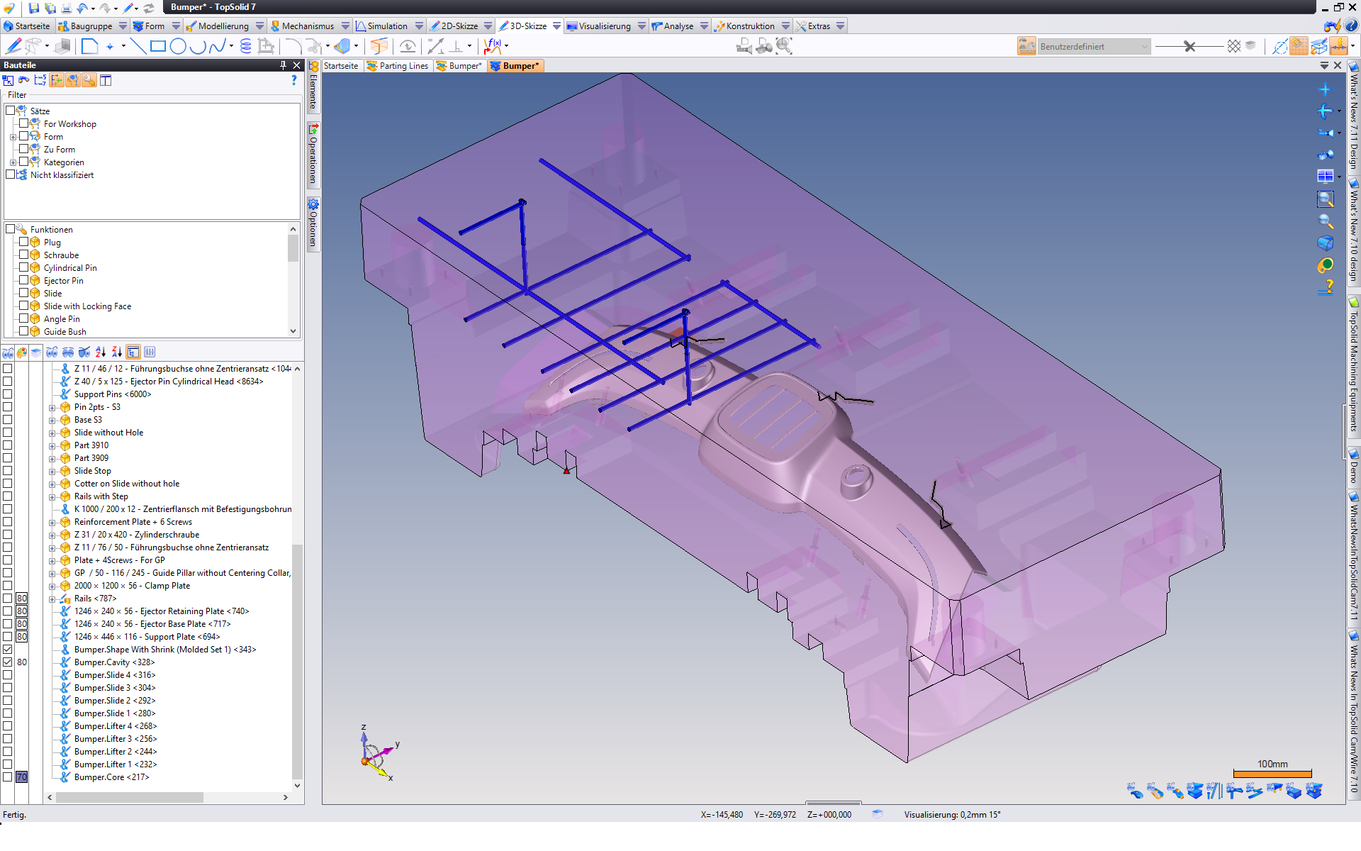 Screenshot von TopSolid'Mold